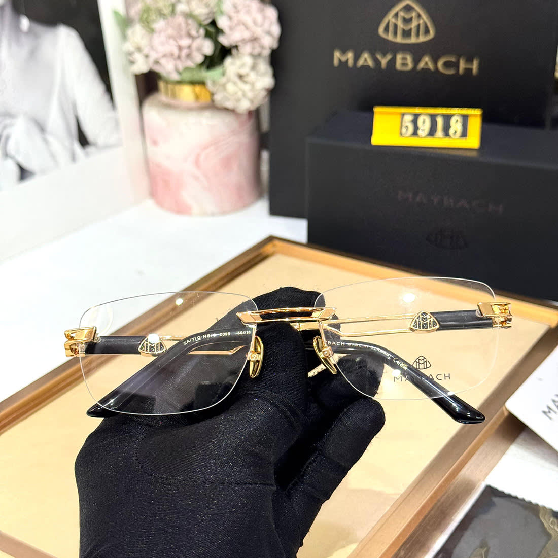Maybach Black Luxury Sunglasses-2