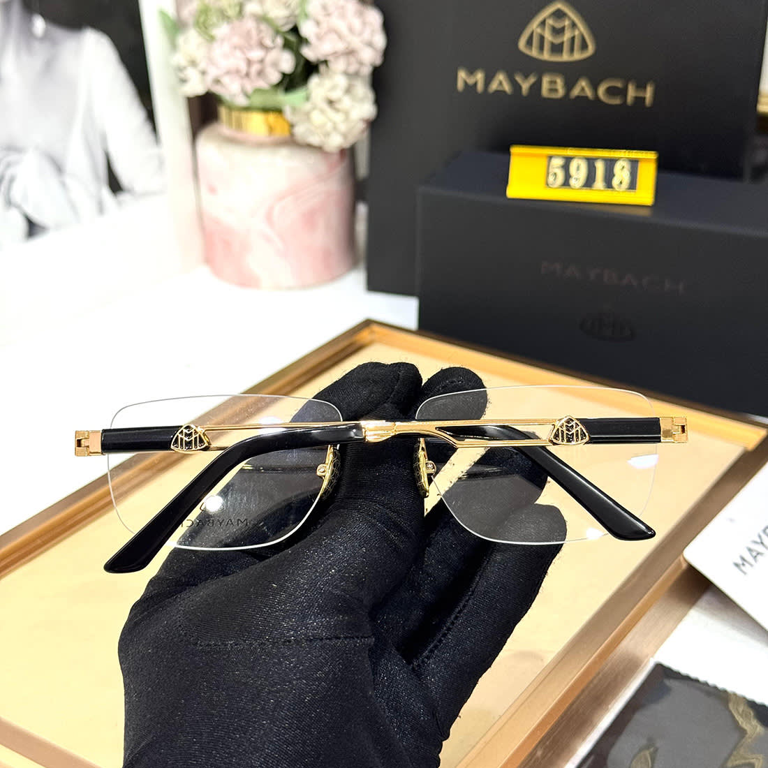 Maybach Black Luxury Sunglasses-3
