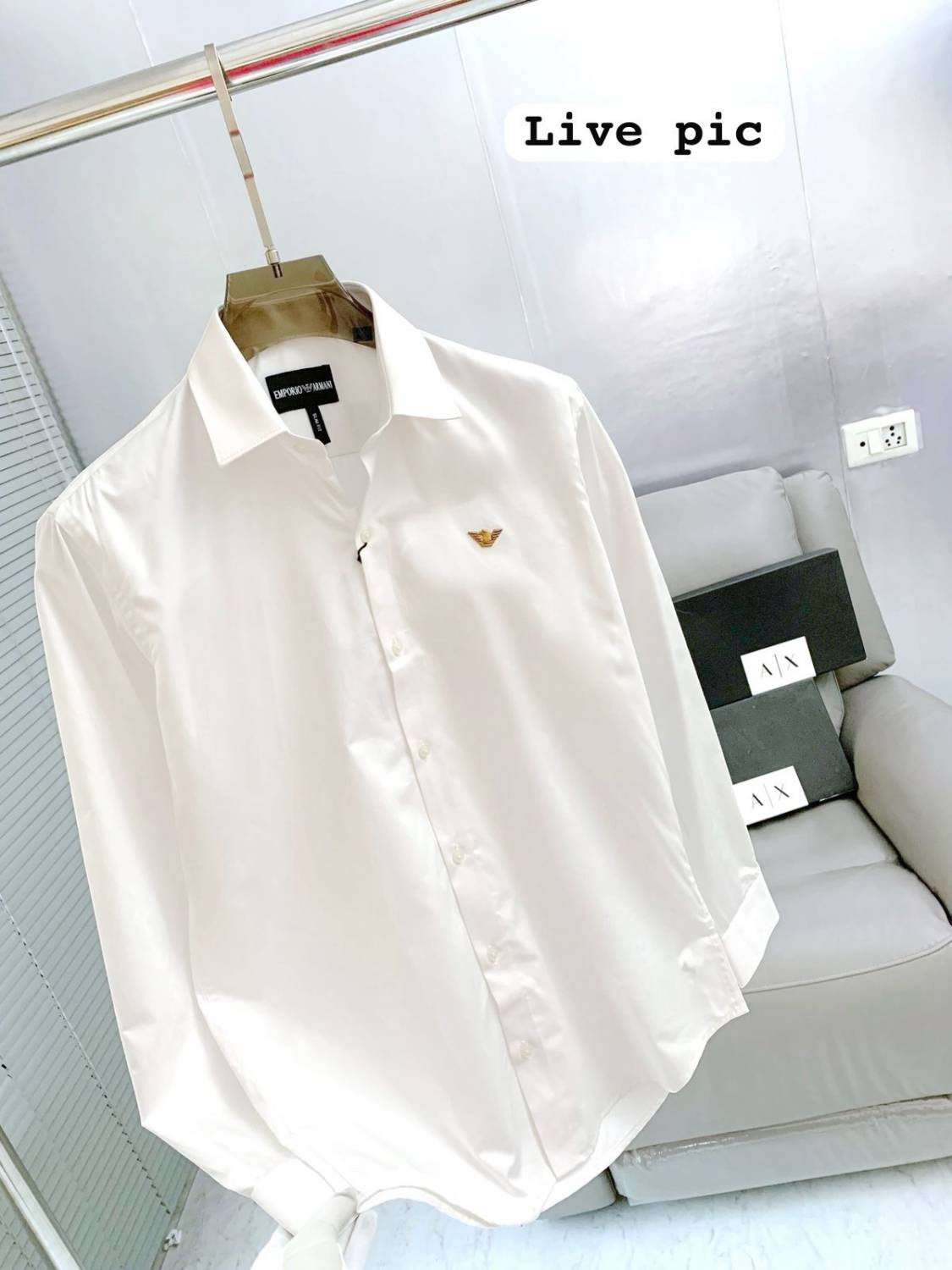 Emporio Armani White Premium Quality Shirt-4