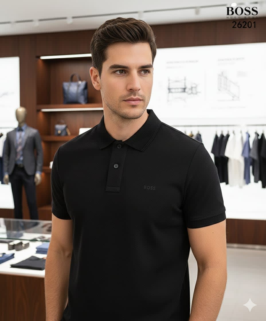 Hugo Boss Black Premium Quality Polo Tees-2