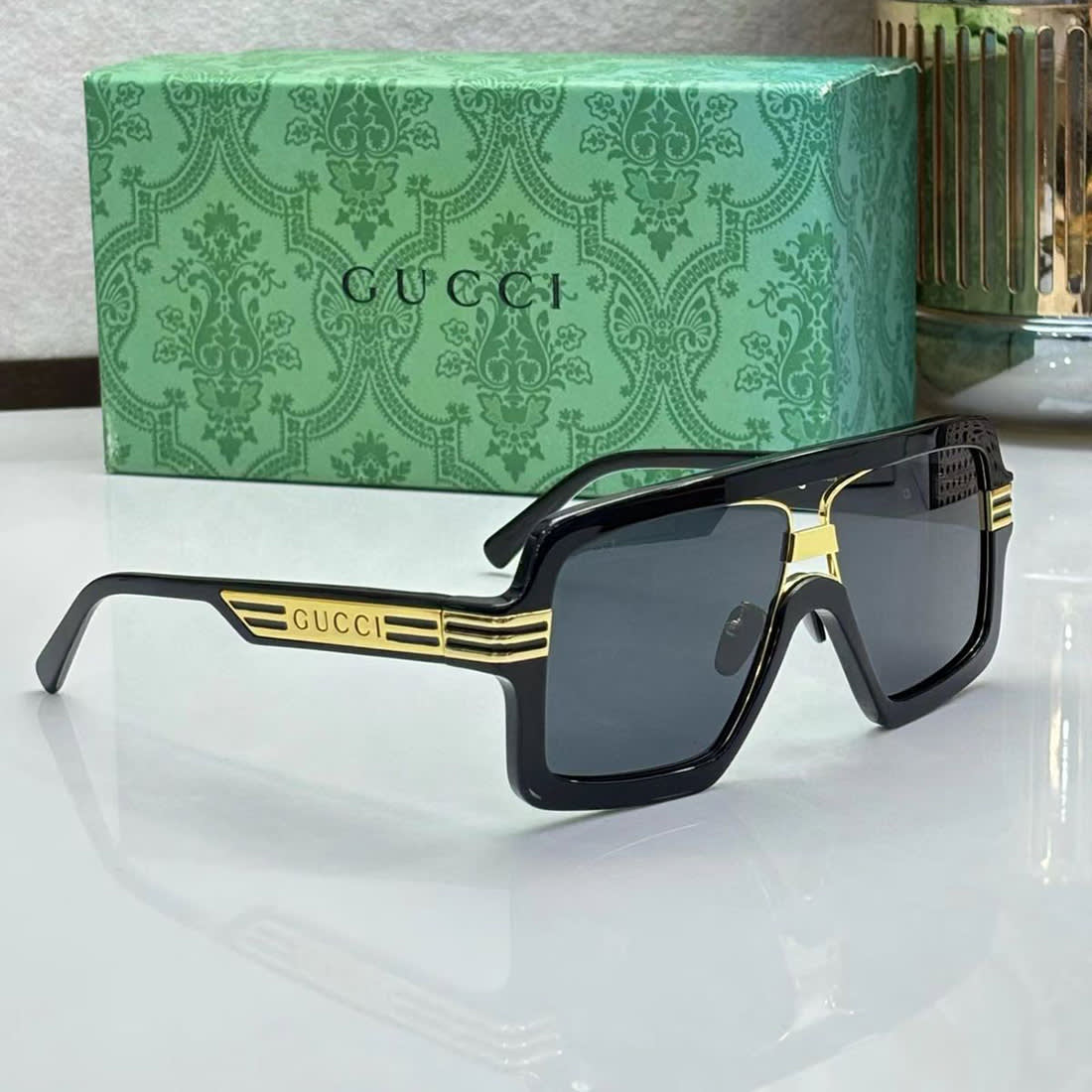 Gucci GG0900S Black Oversize Sunglasses-2