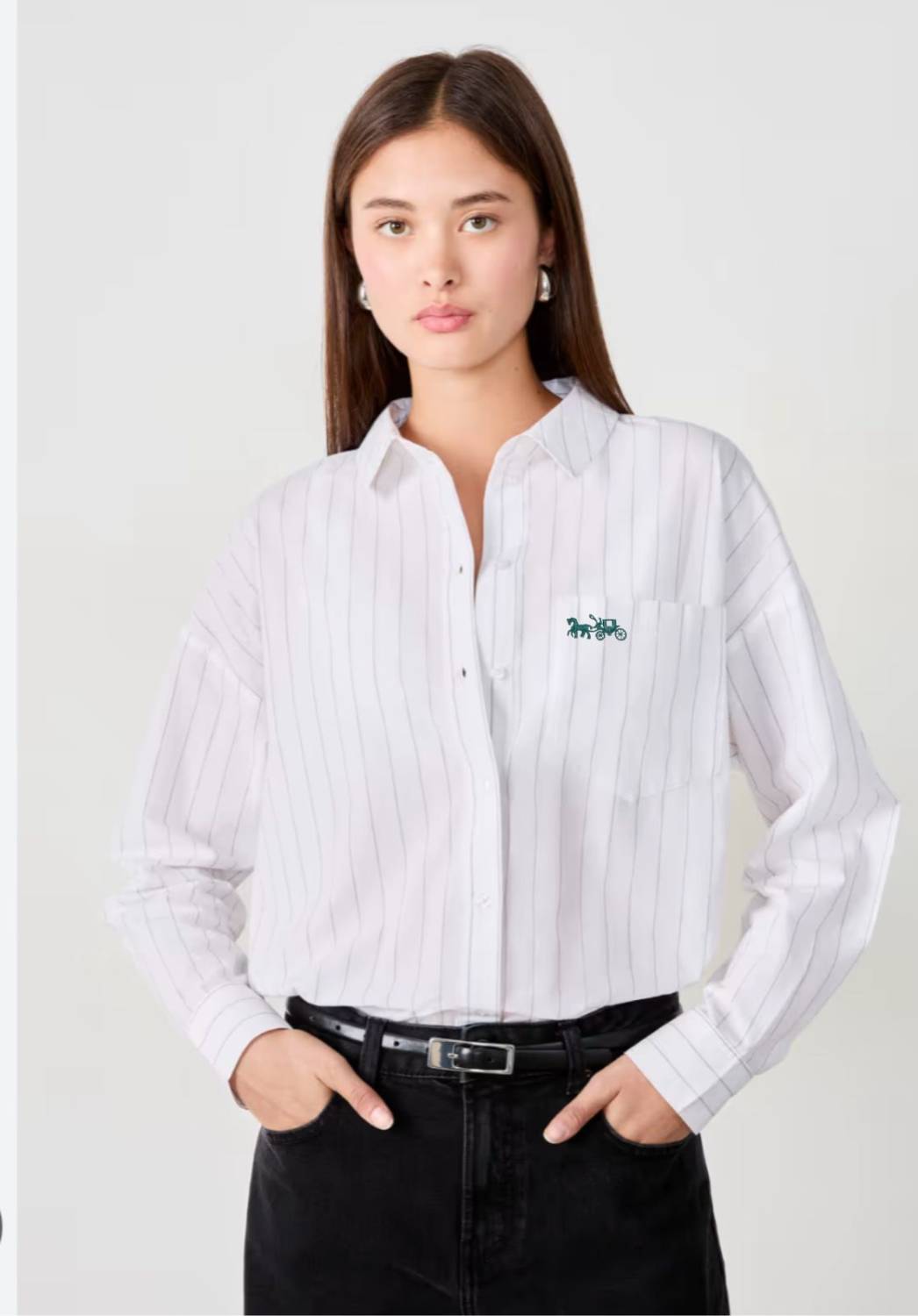 Coach White Premium Quality Women Shirt-1