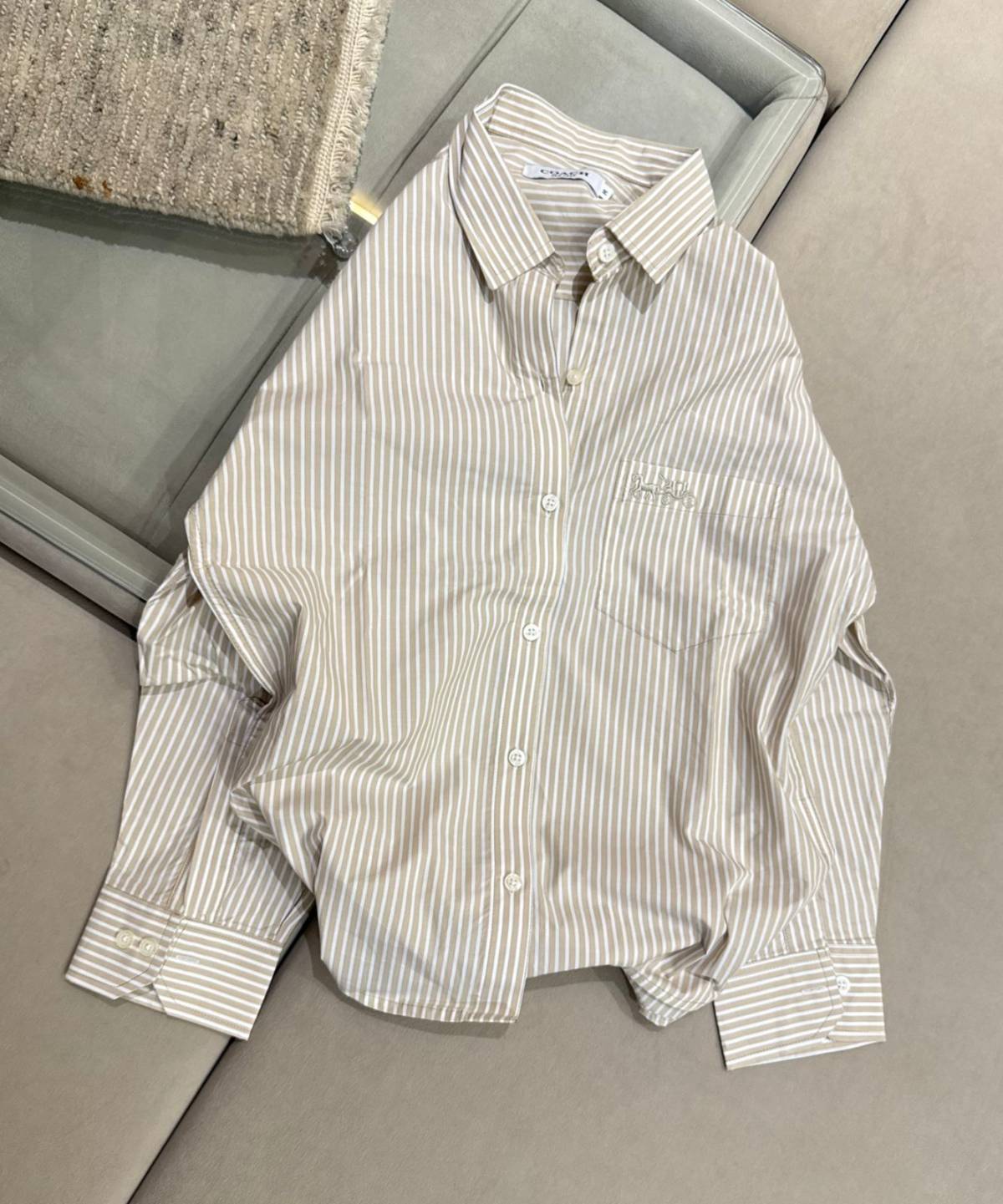 Coach White Premium Quality Women Shirt-2