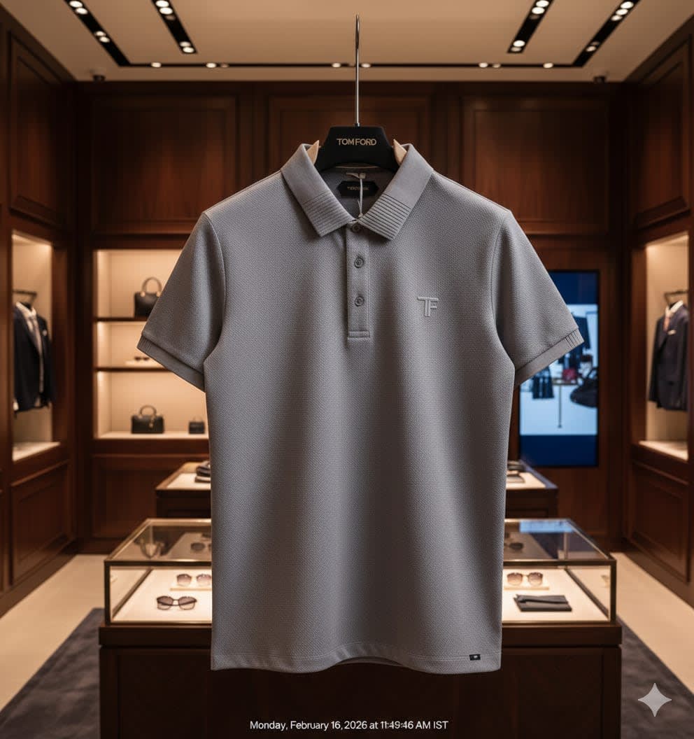 Tom Ford Grey Premium Cotton T-shirt-2