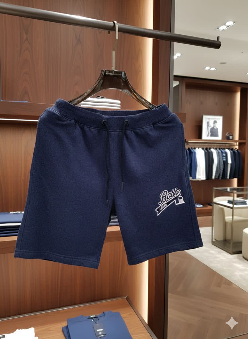 Boss Blue Premium Quality Men's Shorts-2