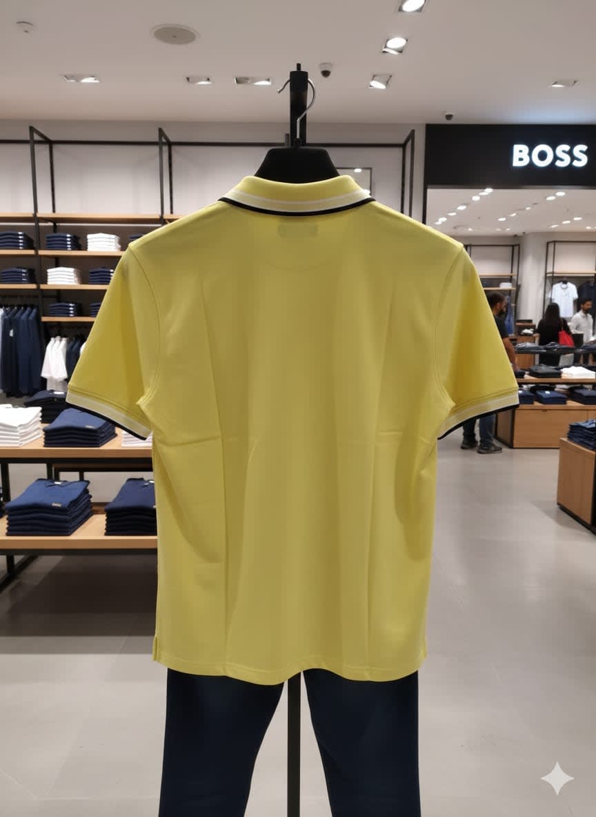 Hugo Boss Yellow Premium Quality Tees-3