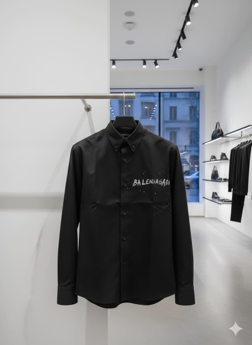 Balenciaga Black Premium Quality Shirt-4