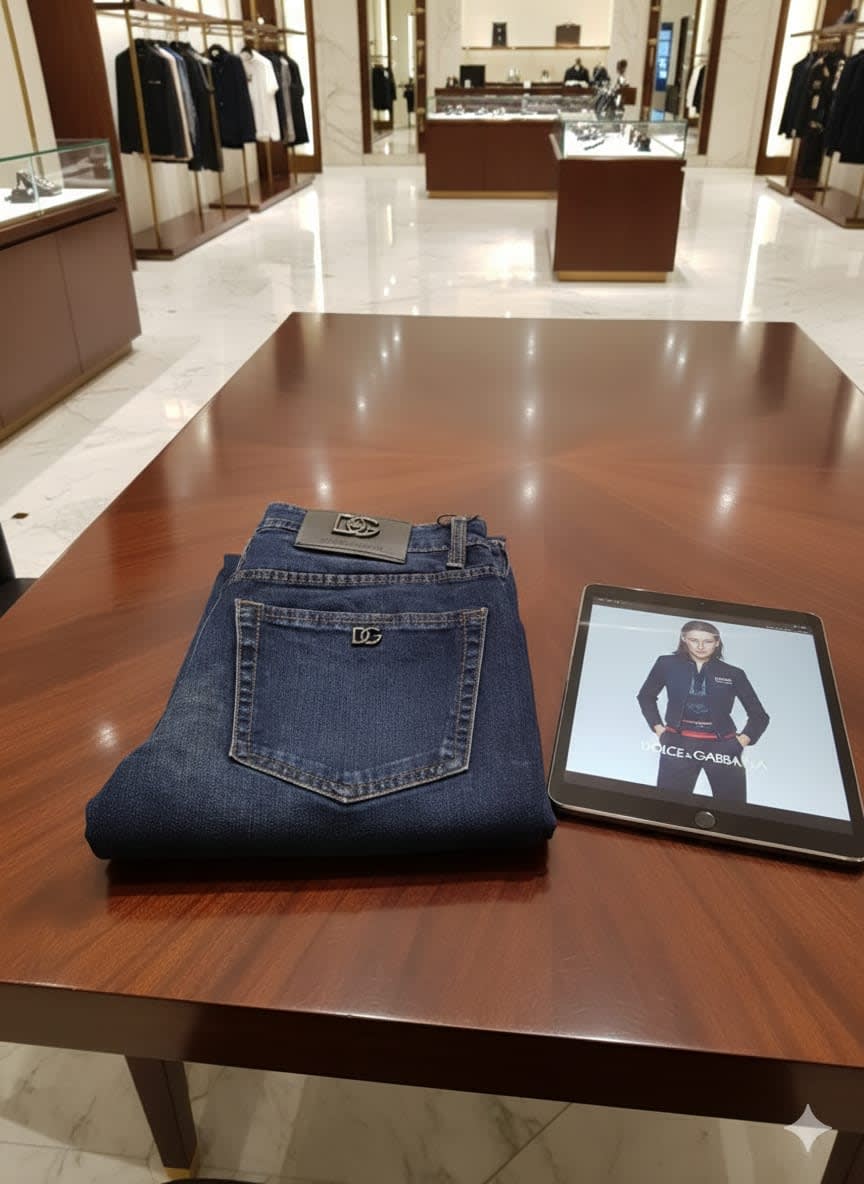 Dolce & Gabbana Dark Blue Premium Quality Jeans-3