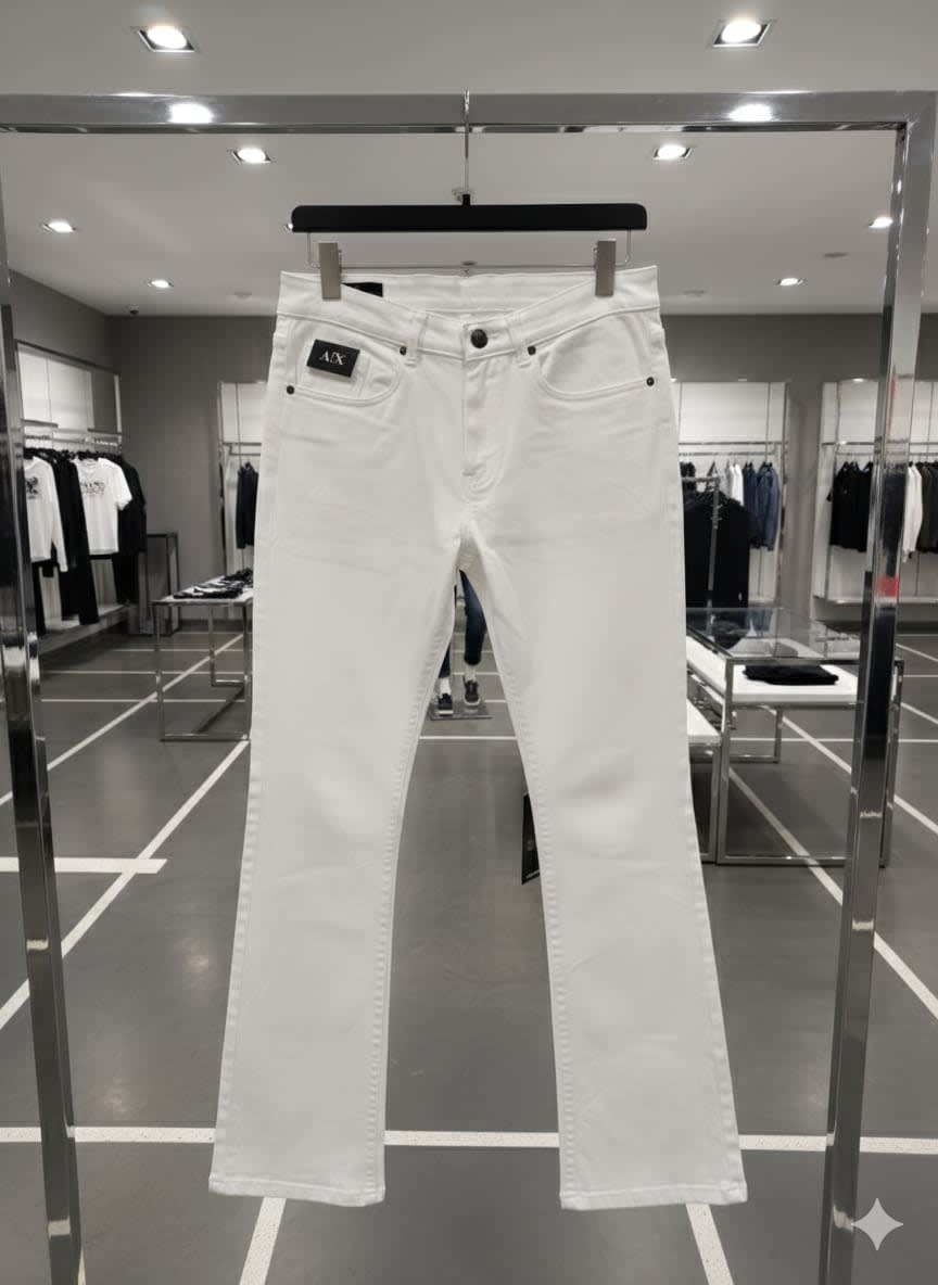 Armani Exchange White Premium Quality Jeans-2