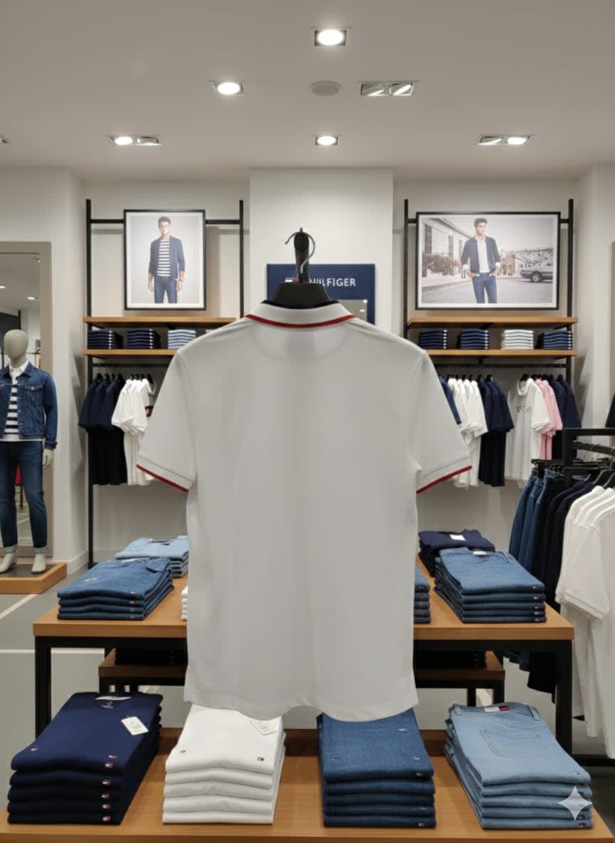 Tommy Hilfiger White Premium Quality Tees-3