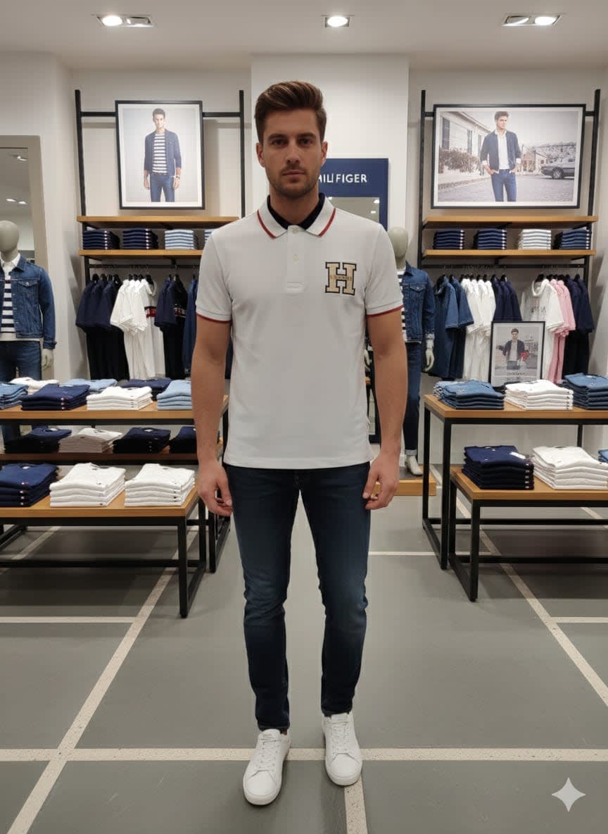 Tommy Hilfiger White Premium Quality Tees-0