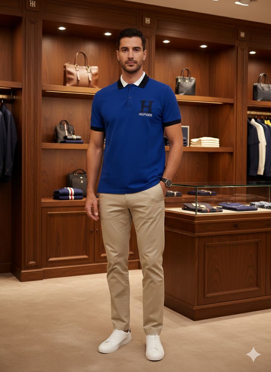 Tommy Hilfiger Blue Premium Quality Tees-0