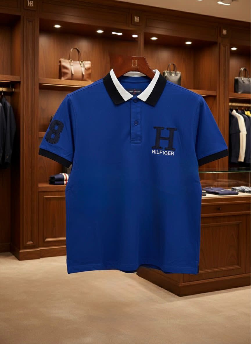 Tommy Hilfiger Blue Premium Quality Tees-1