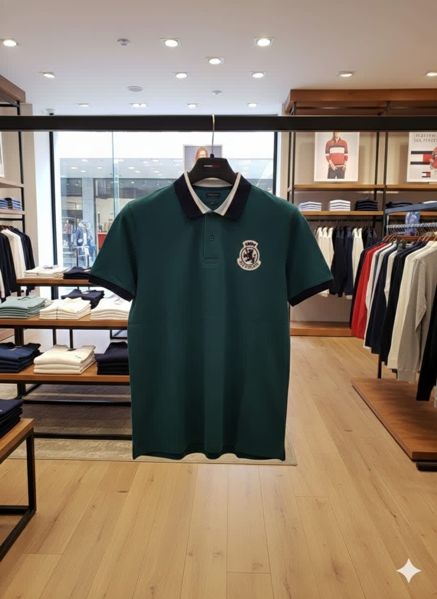 Tommy Hilfiger Green Premium Quality Tees-2