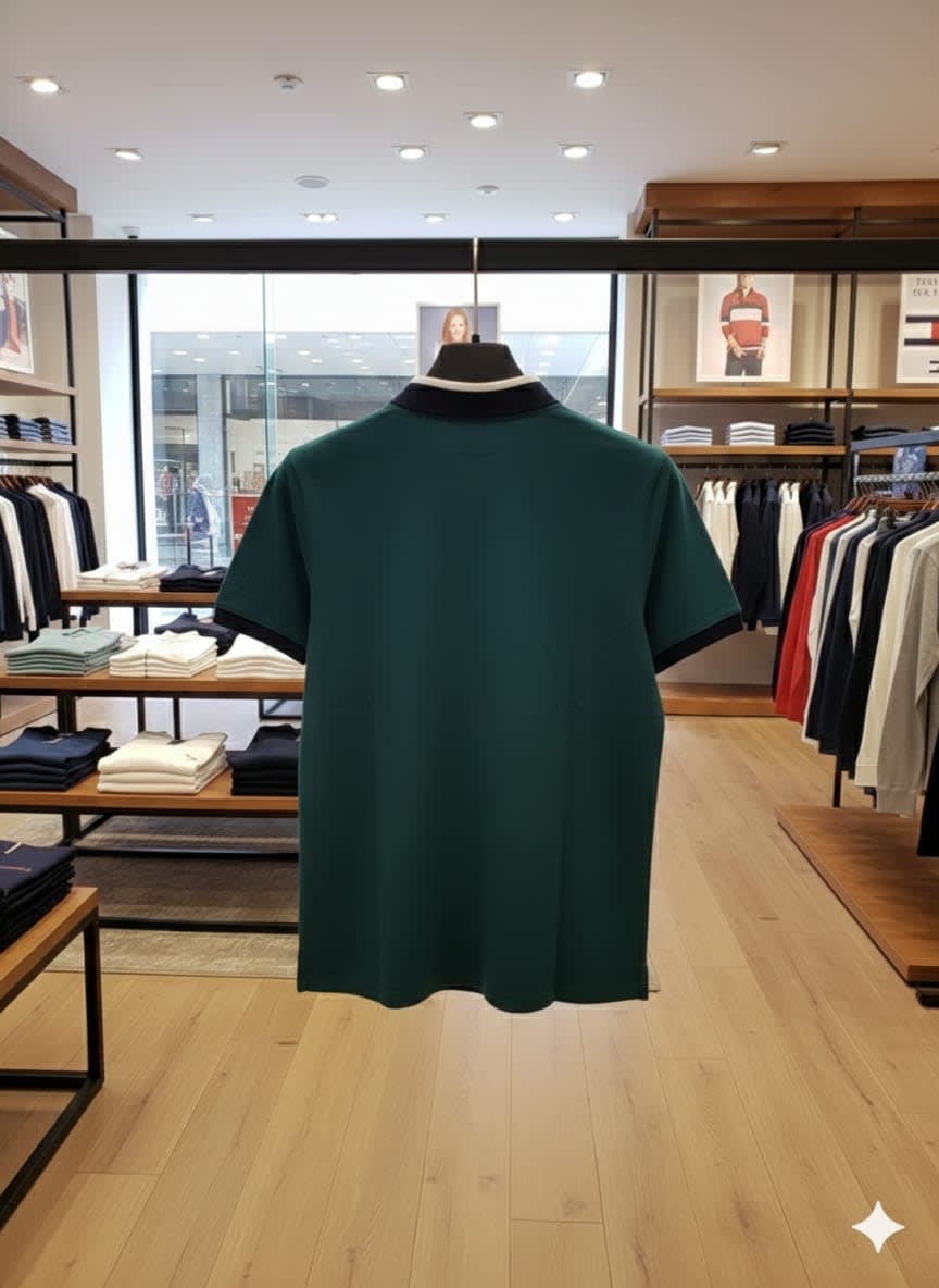 Tommy Hilfiger Green Premium Quality Tees-3