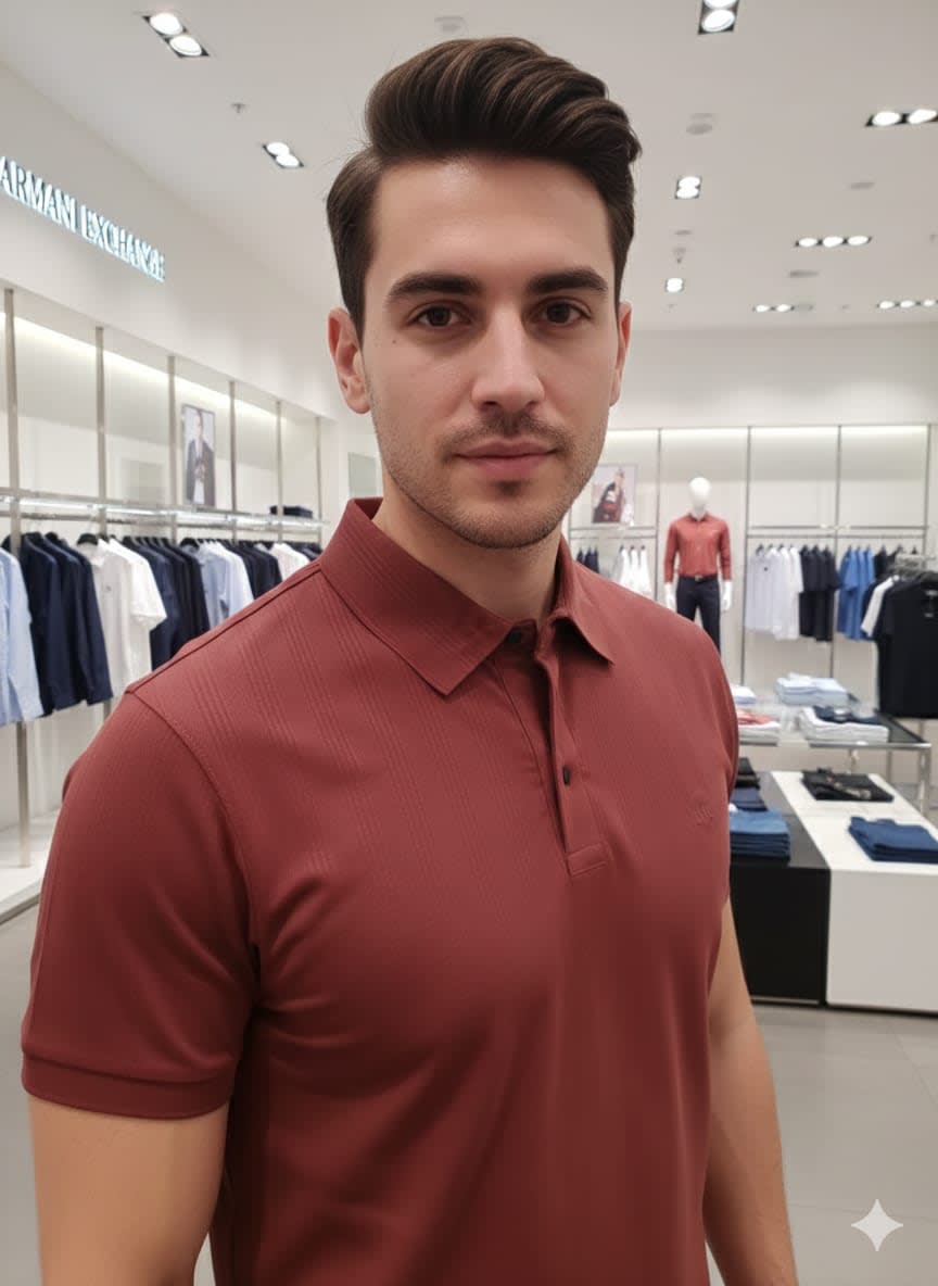 Armani Exchange Brown Premium Quality Shirt-2