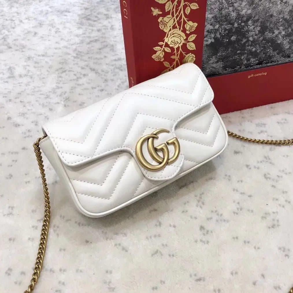 Gucci Marmont White Mini shoulder bag-0