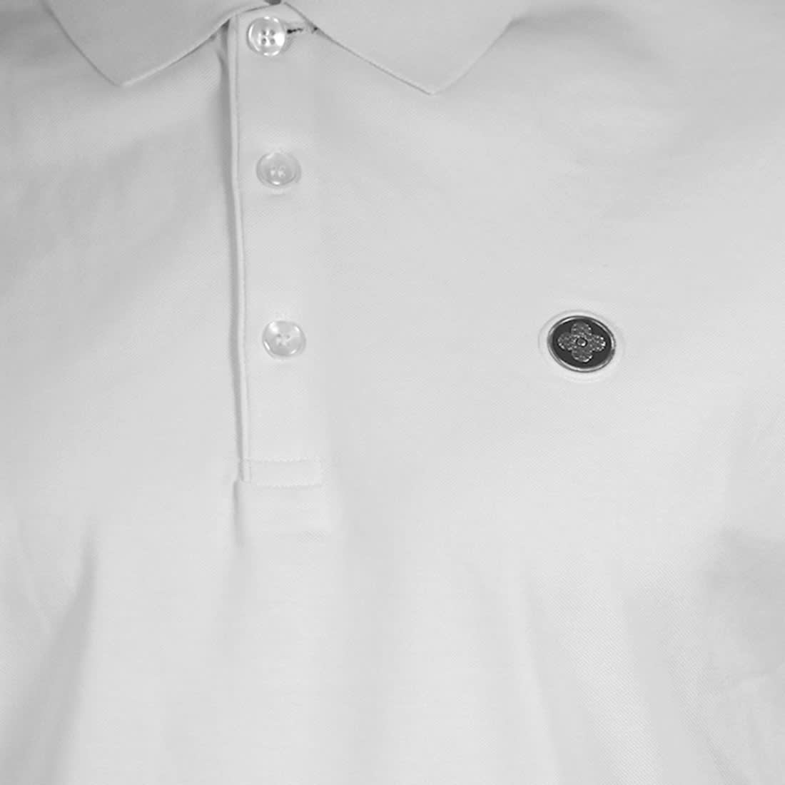 Louis Vuitton White Premium Luxury Polo T-shirt-4