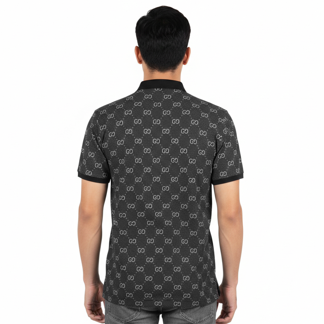 Gucci Black Premium Quality Polo Tees-2