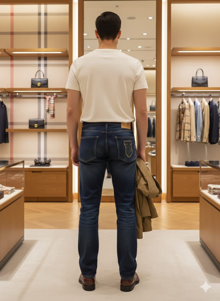 Burberry Blue Premium Denim Jeans-4