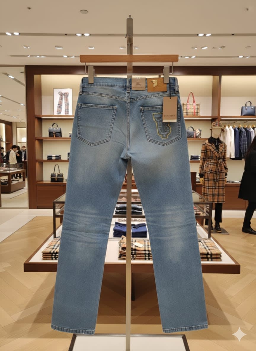 Burberry Light Blue Premium Denim Jeans-1