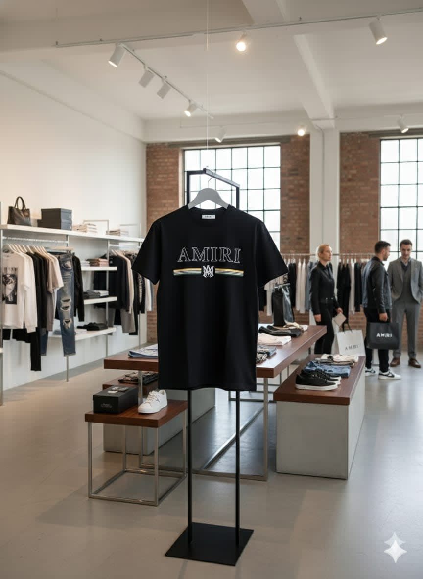 Amiri Black Premium Quality T-shirt-3