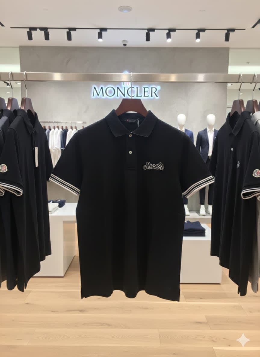Moncler Black Premium Quality T-shirt-2