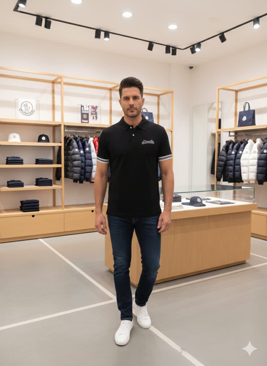 Moncler Black Premium Quality T-shirt-0