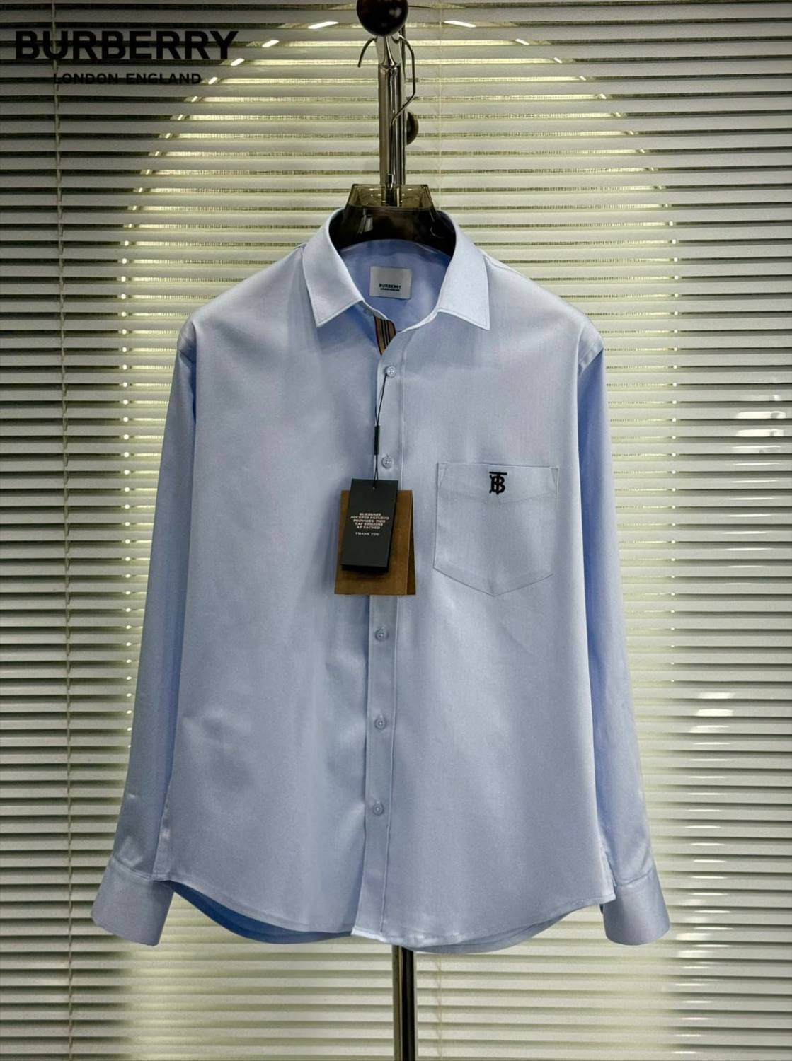 Burberry Sky Blue Premium Quality Shirt-0