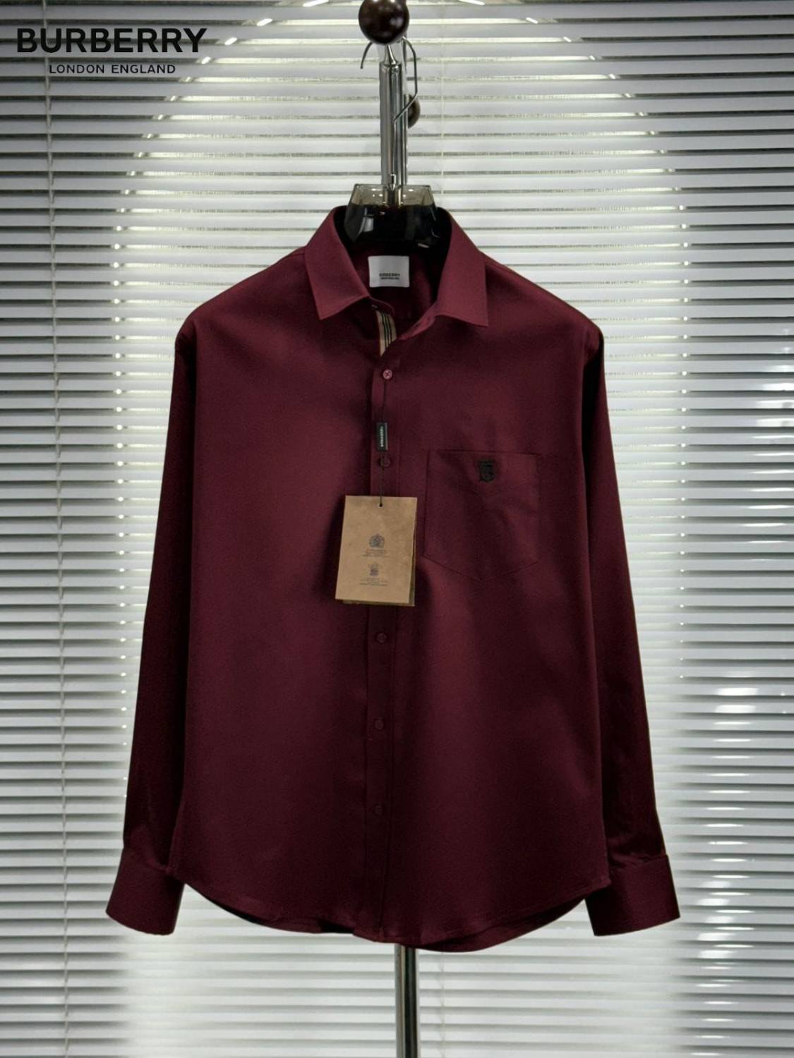 Burberry Wine Premium Quality Shirt-0