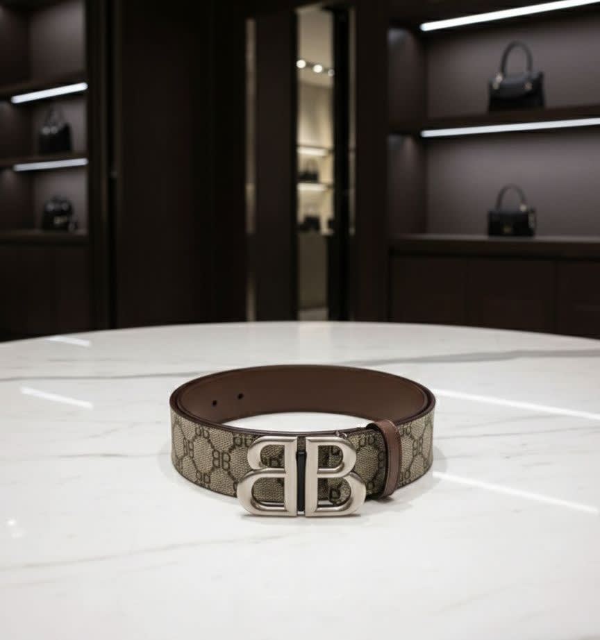 Balenciaga Brown Premium Quality Leather Belt-0