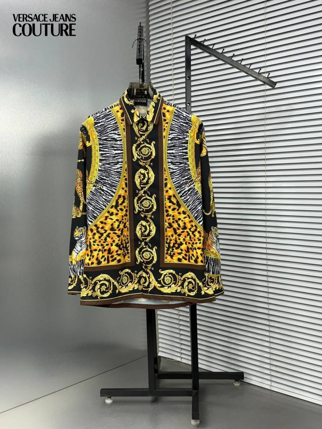 Versace Black Premium Quality Cotton Shirt-0