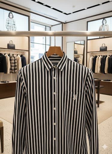 Burberry Black Premium Quality Shirt-2