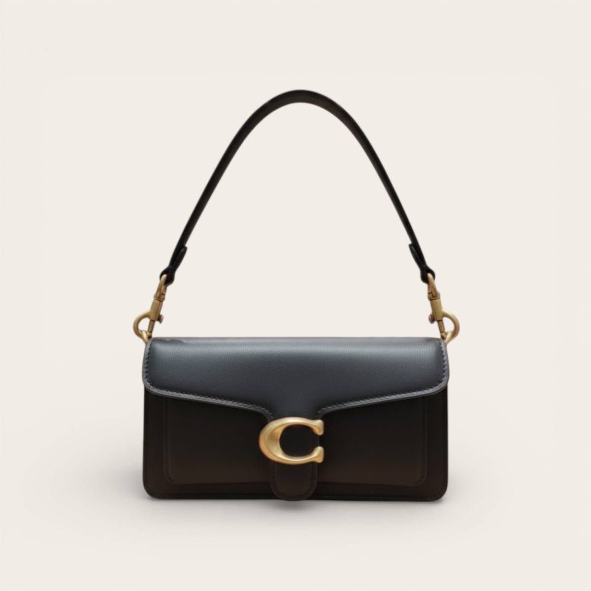 Coach C Logo Tabby 20 Black Hand Bag-0