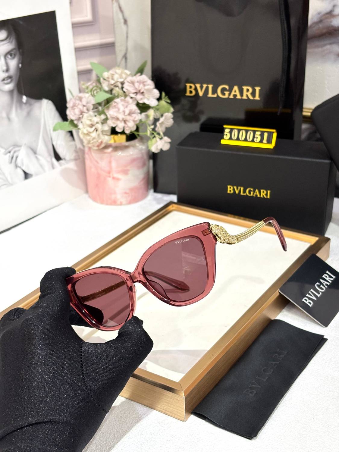 Bvlgari Pink Luxury Sunglasses-2
