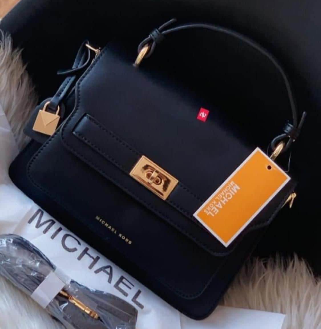 Michael Kors Kelly Black Top Handle Bag-0
