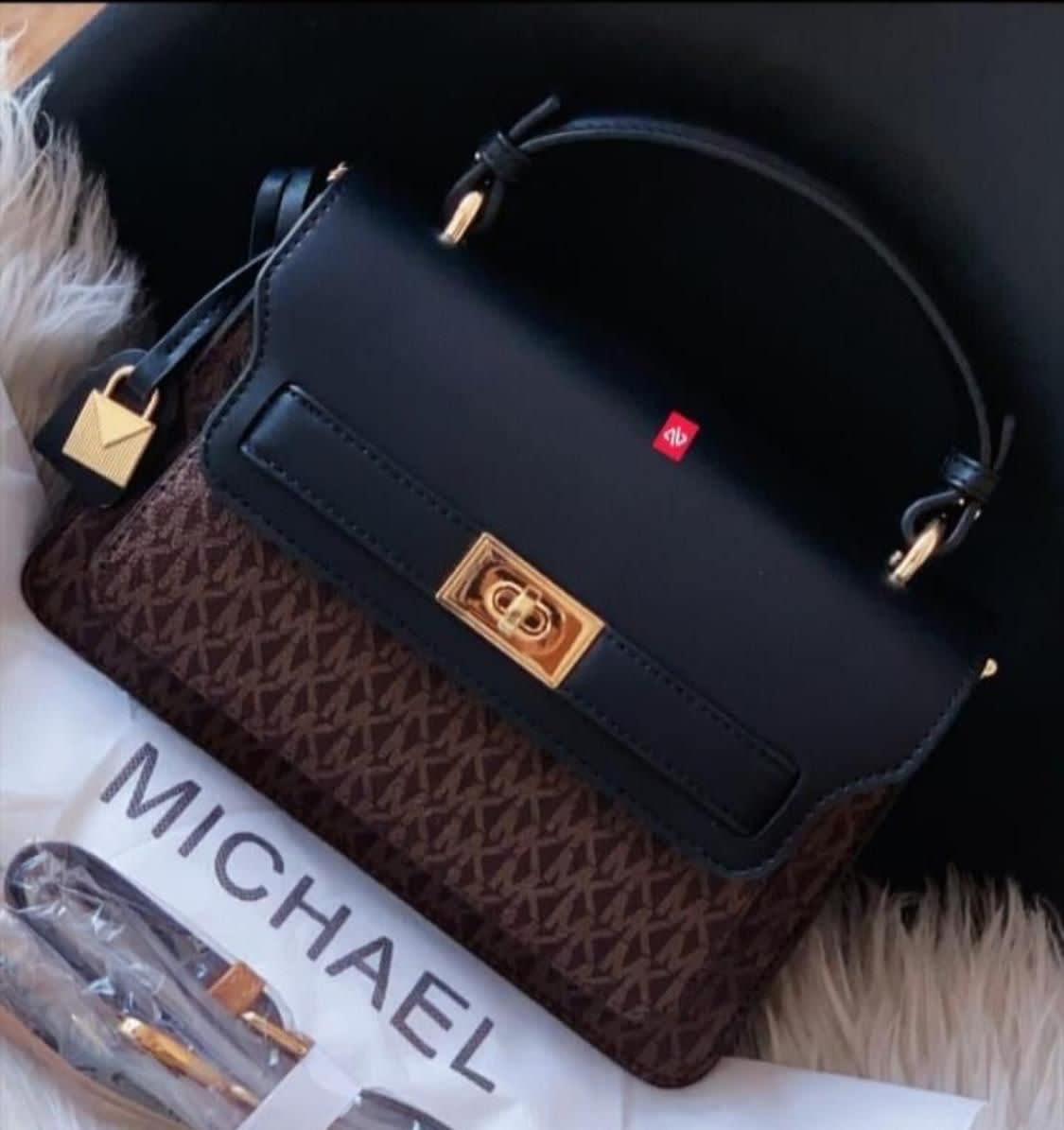 Michael Kors Kelly Black Top Handle Bag-0