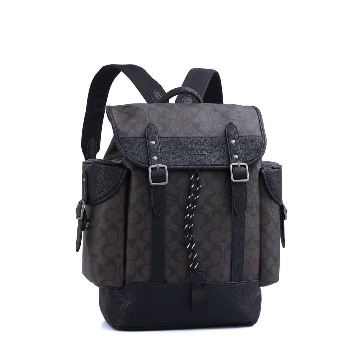 Coach Highend Brown Leather Backpack-0