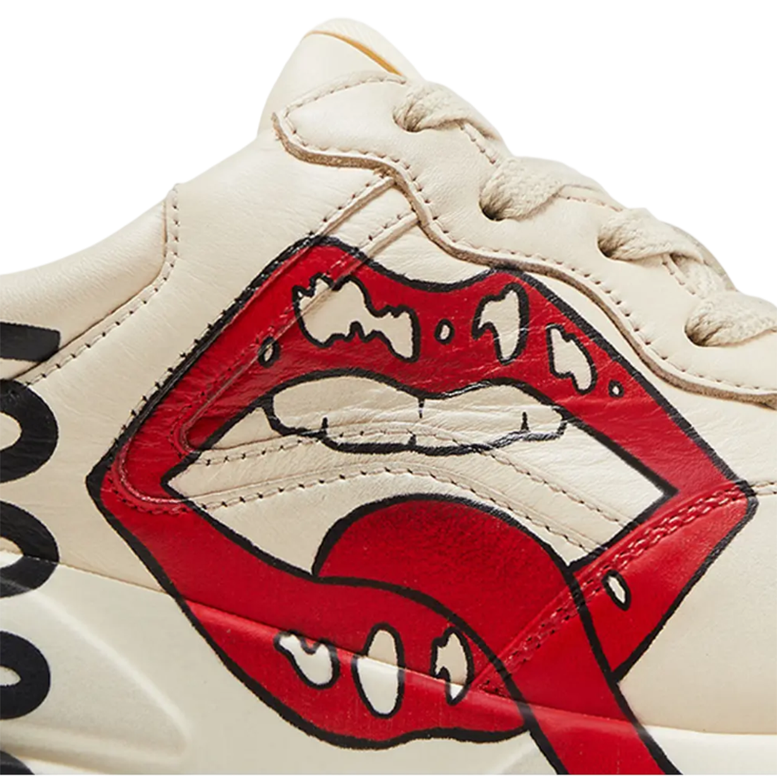 Gucci Mouth Print Cream Premium Quality Sneaker-4