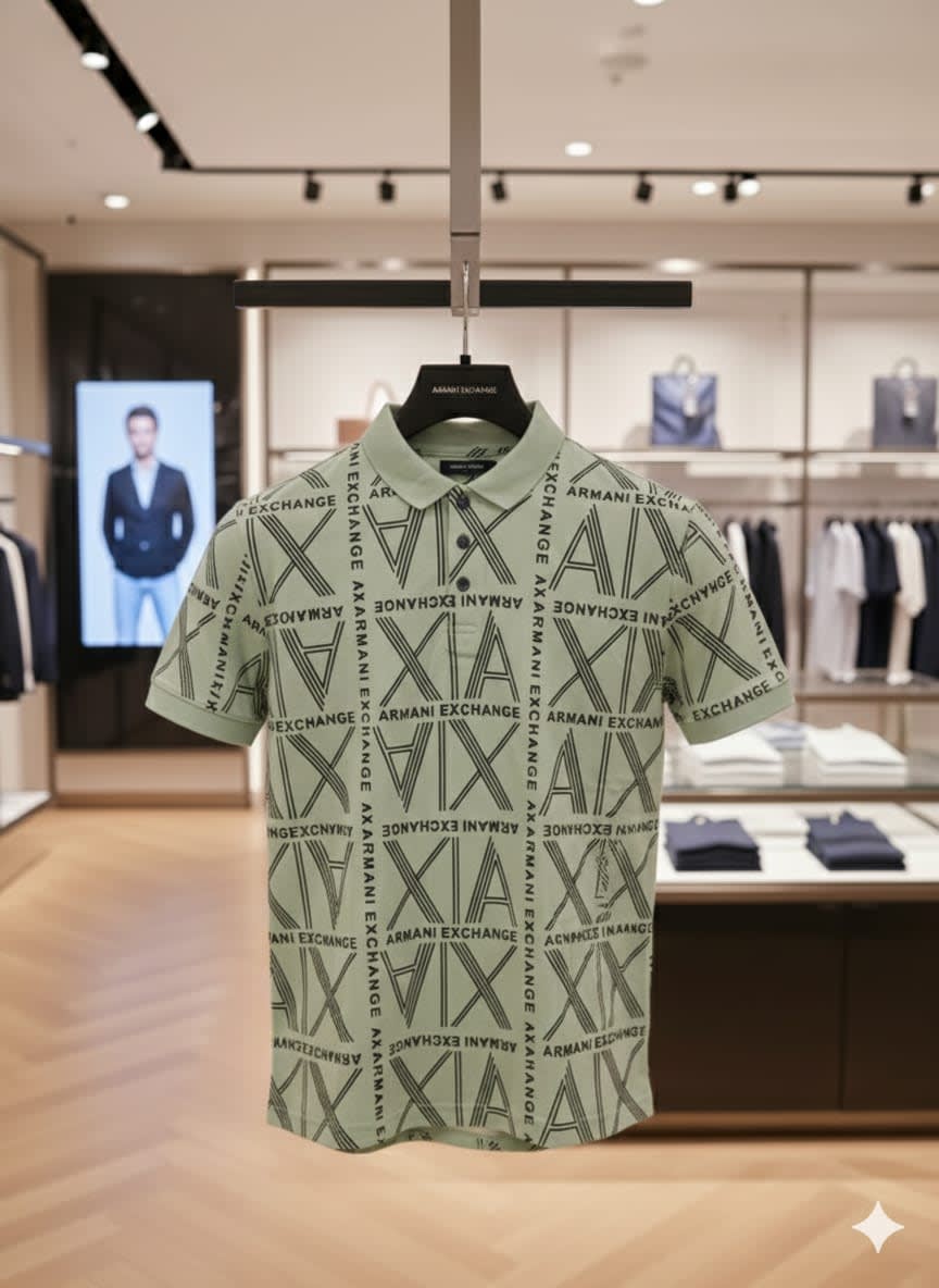 Armani Exchange Green Premium Quality T-shirt-3