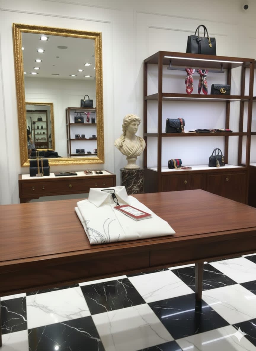 Gucci White Premium Quality Cotton Shirt-3