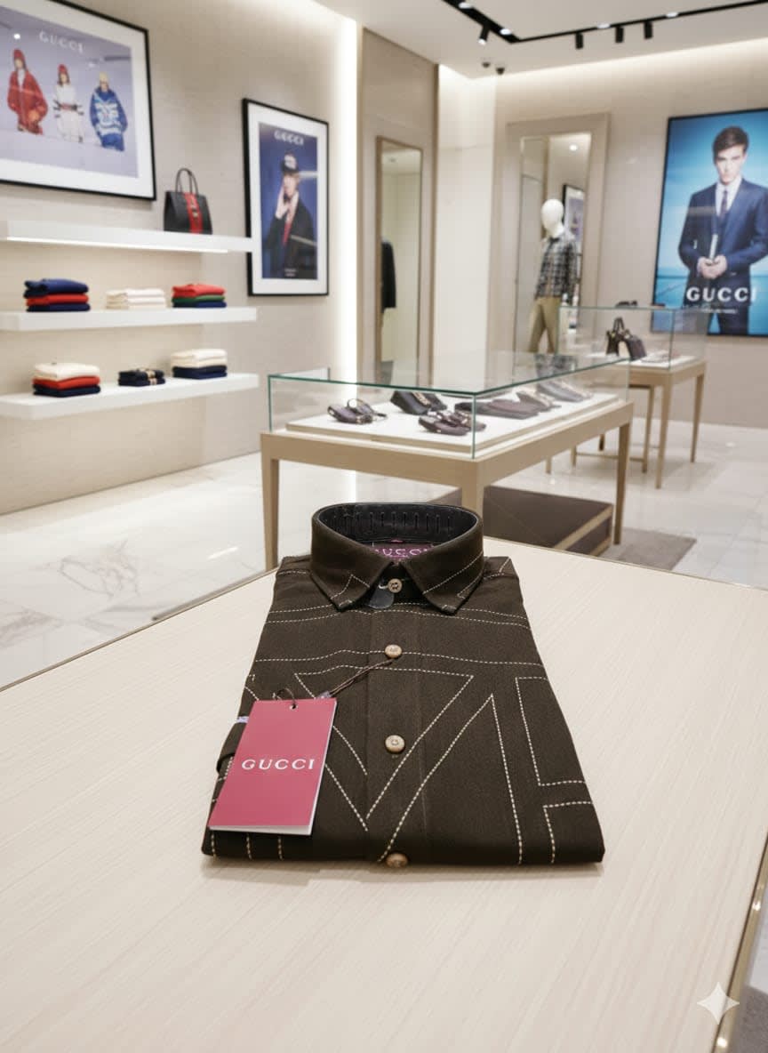 Gucci Printed Premium Quality Short Sleeve Shirt-3