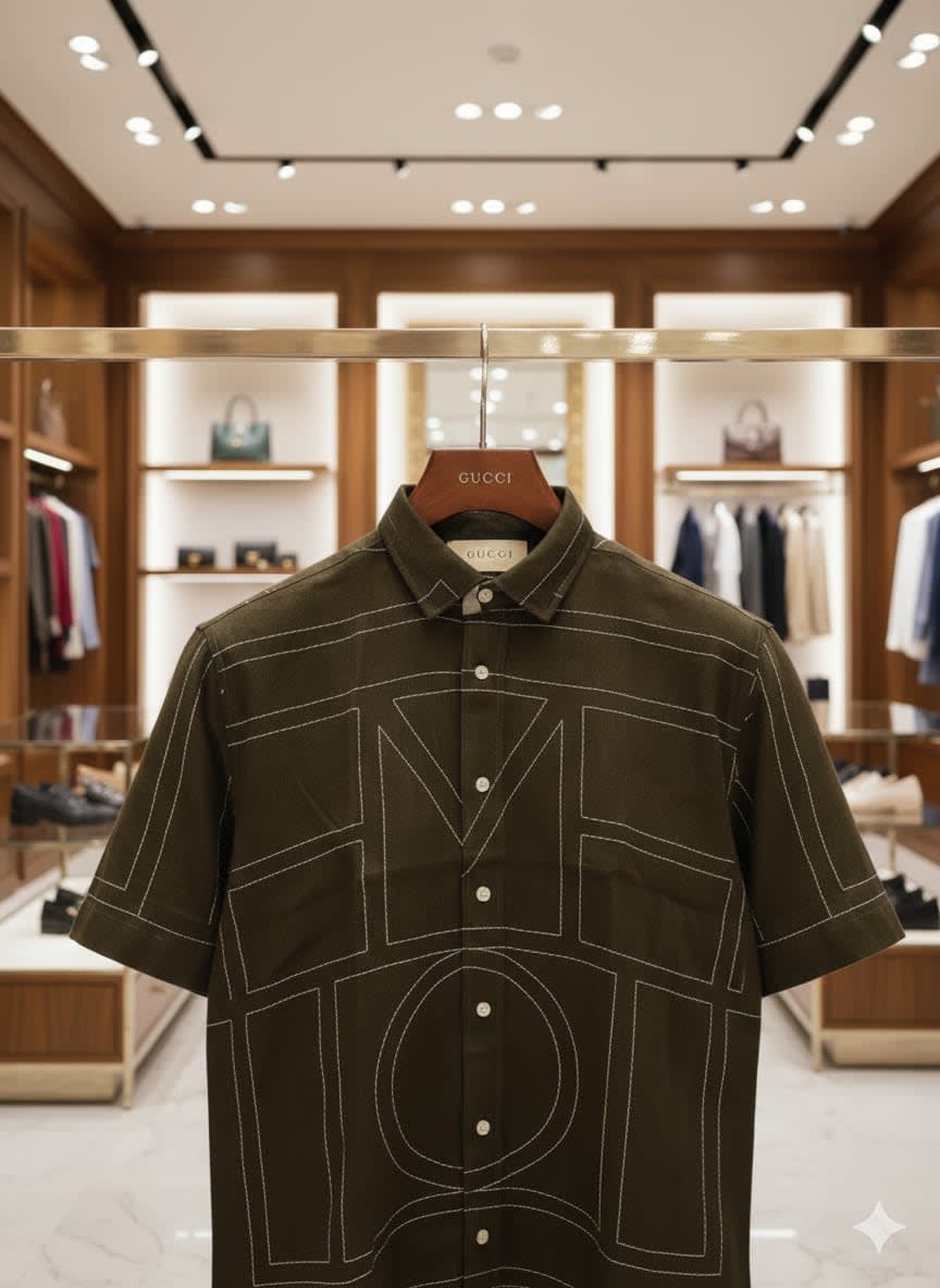 Gucci Printed Premium Quality Short Sleeve Shirt-2