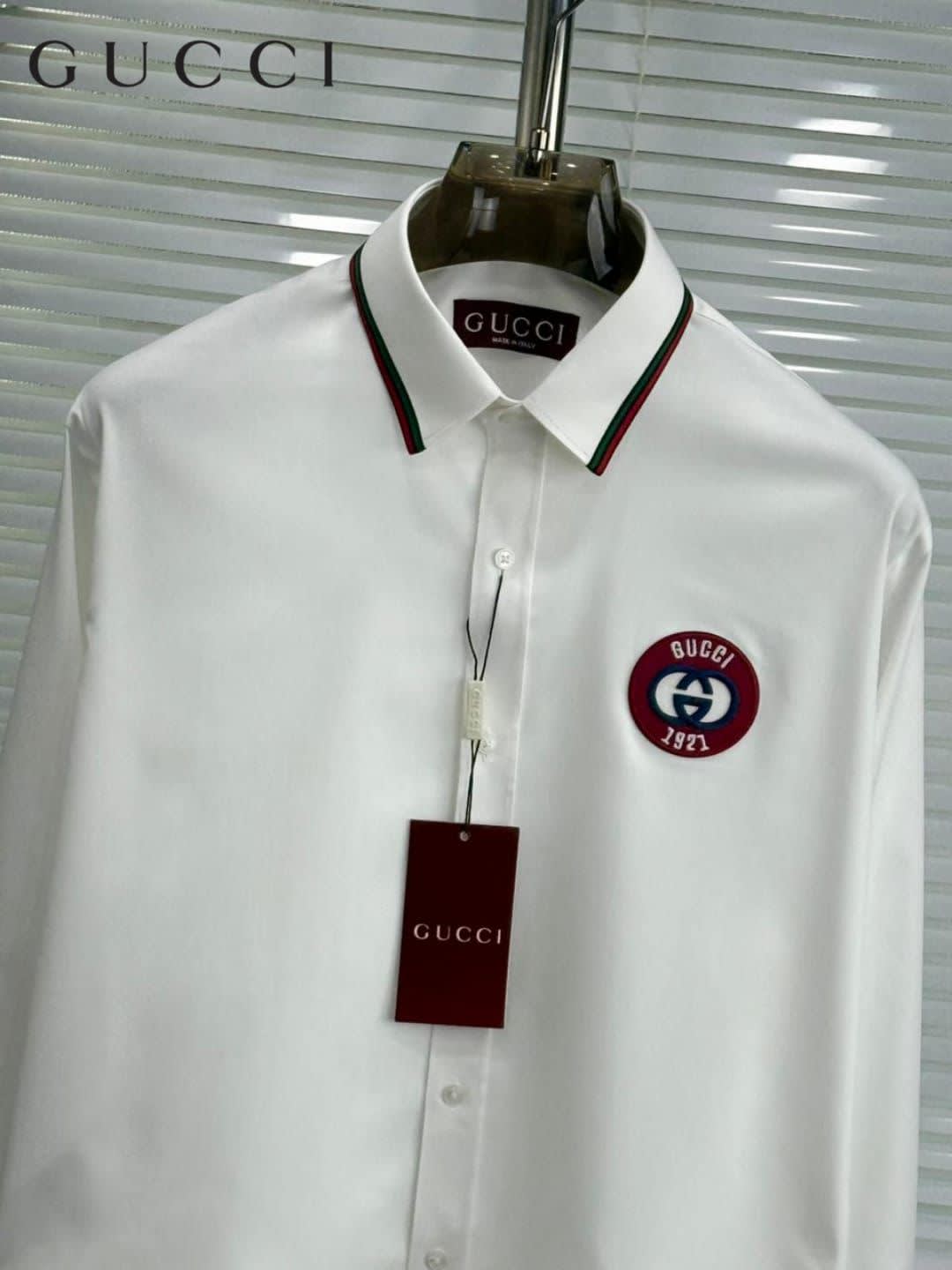 Gucci White Premium Quality Cotton Shirt-1