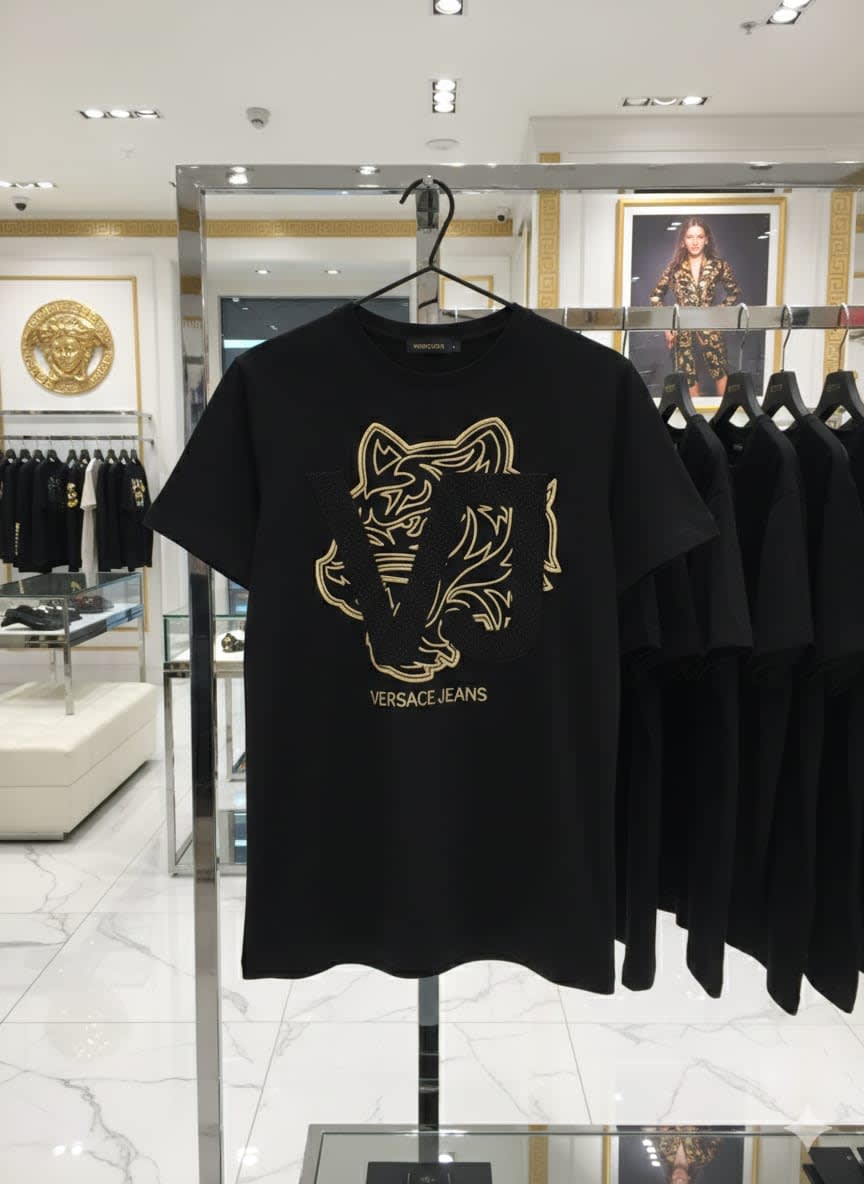 Versace Clubwear Black Premium Quality T-shirt-3