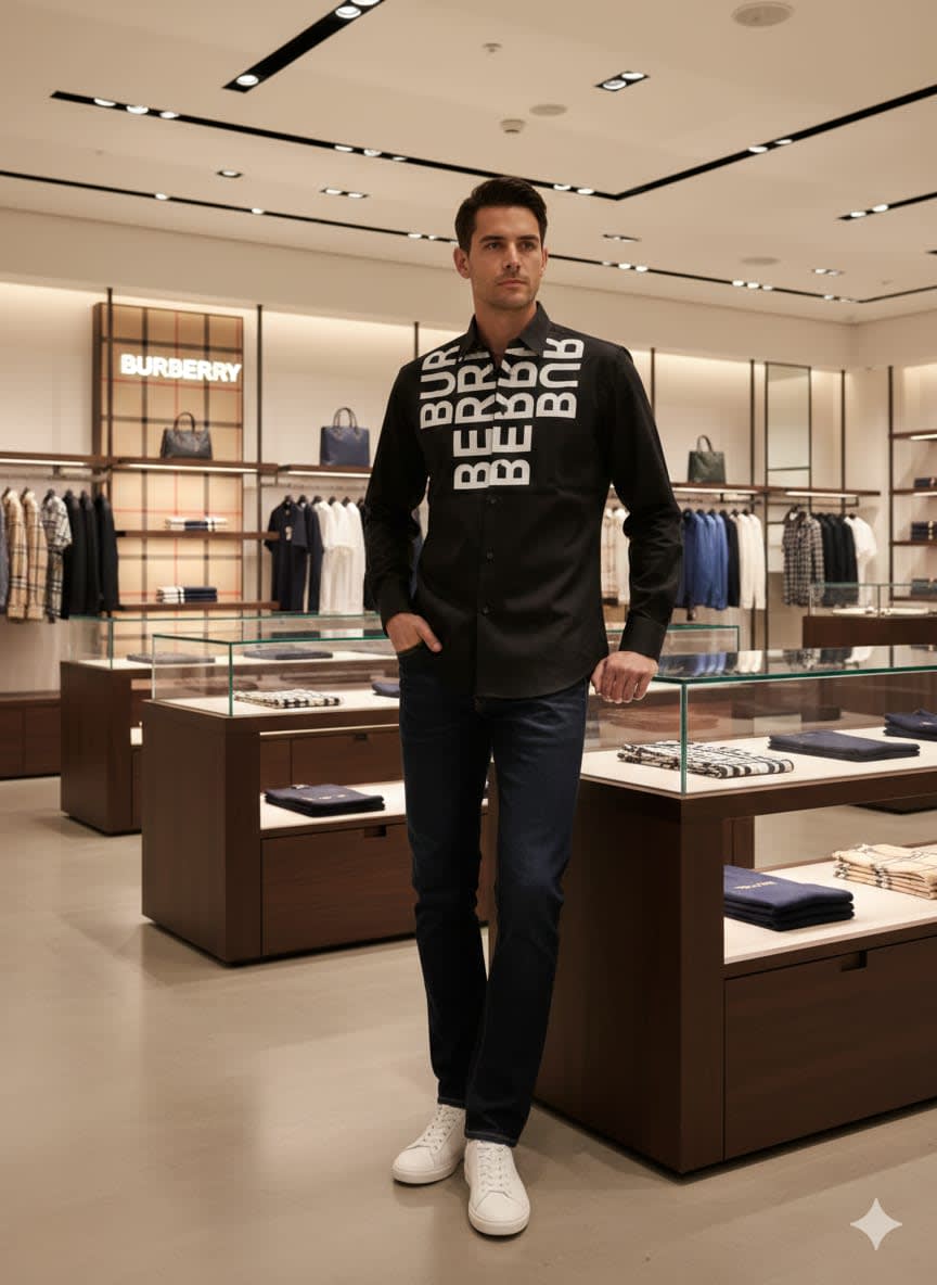 Burberry Black Premium Quality Shirt-0