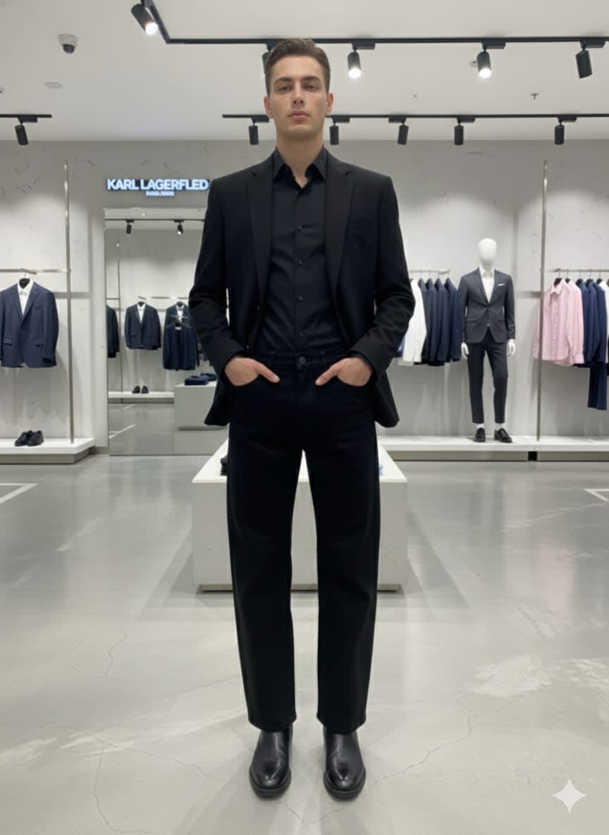 Karl Lagerfeld Black Premium Quality Jeans-3