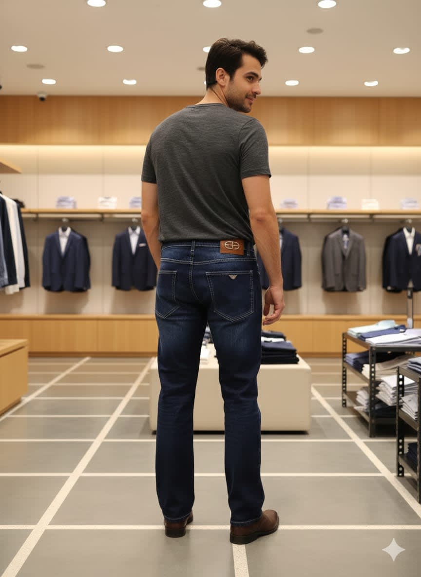 Emporio Armani Dark Blue Premium Quality Jeans-3