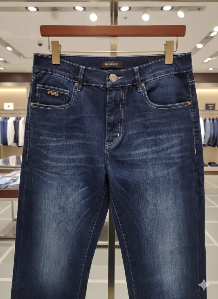 Emporio Armani Dark Blue Premium Quality Jeans-0