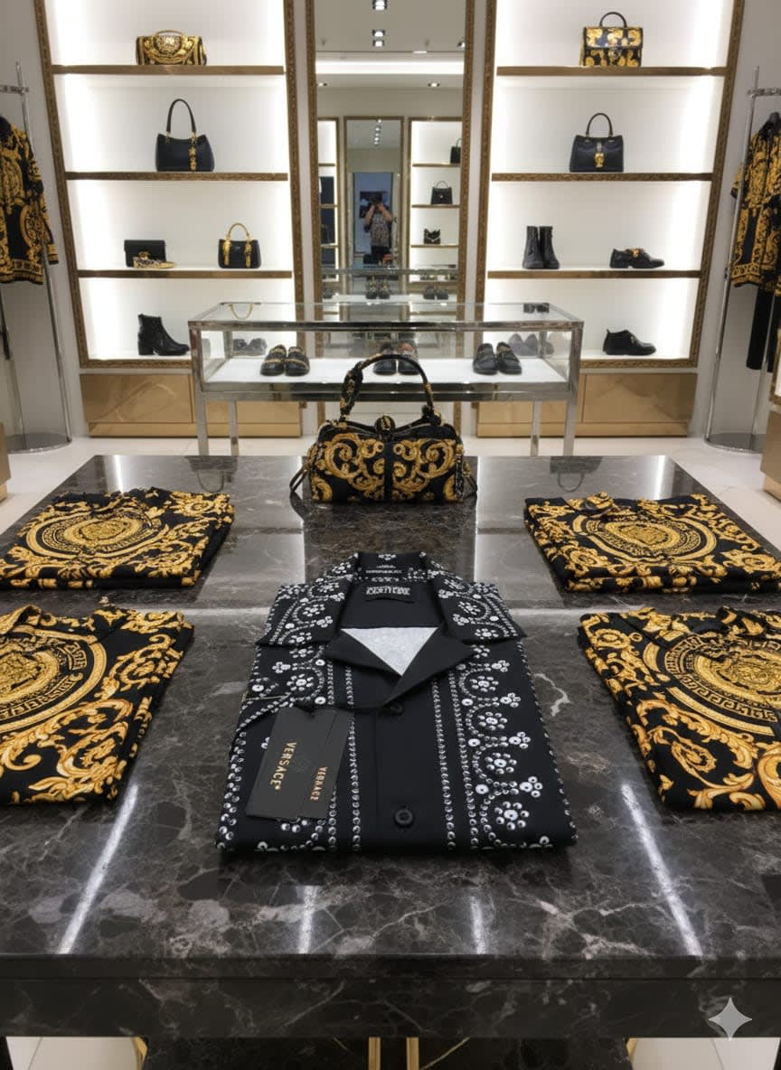 Versace Printed Premium Quality Short Sleeve Shirt-3